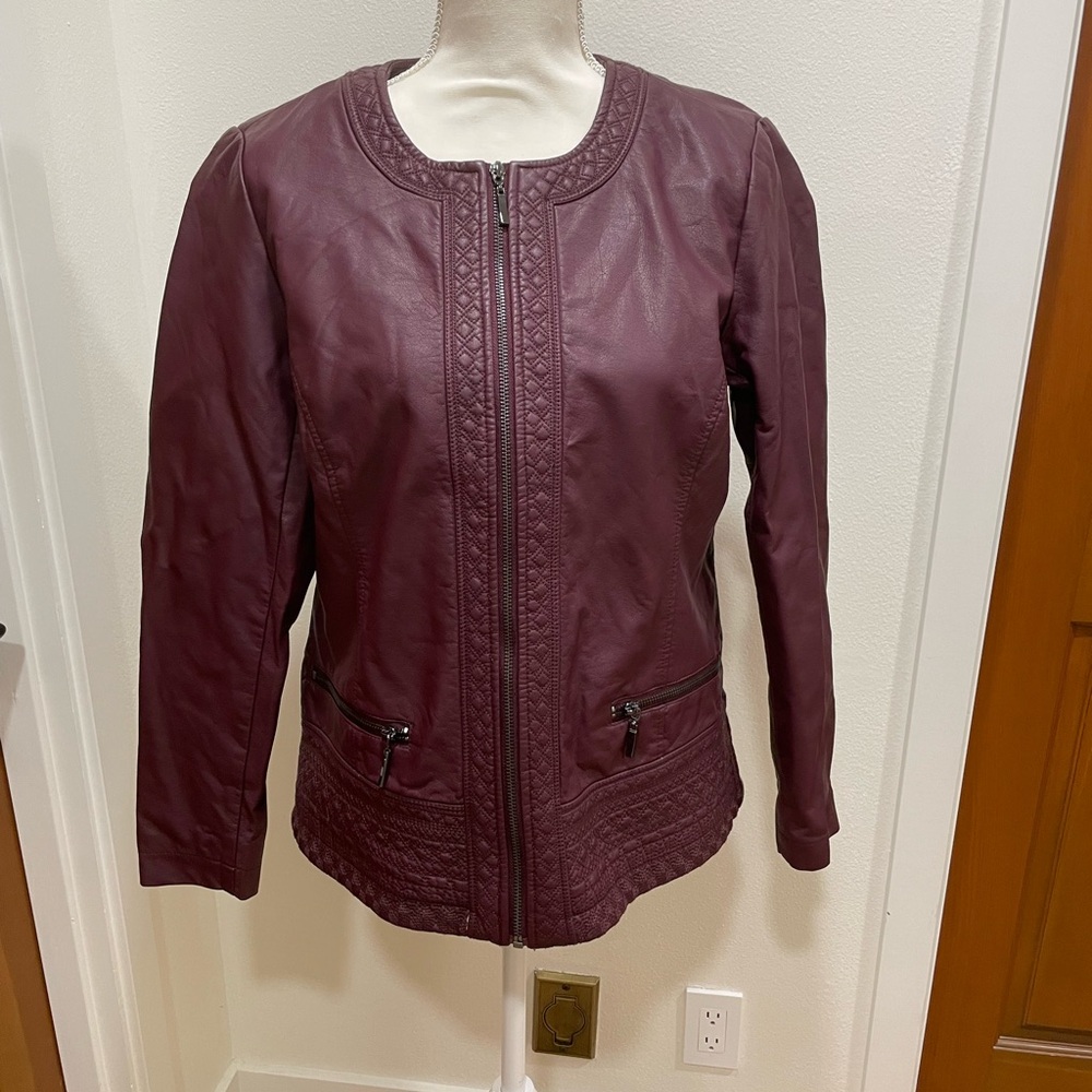 Christopher & Banks Faux Leather Jacket